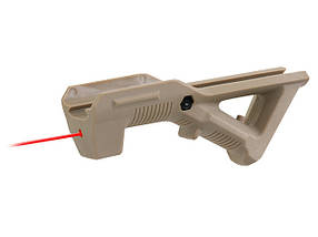 Ергономічна ручка перенесення вогню кутова з лазером - Dark Earth [5KU] (для страйкболу), фото 3