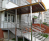 Вхідна група з металу, ганок, вхід до приміщення проектування та монтаж, фото 6