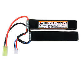Акумулятор Li-Po 1100mAh 7,4 V 20C [IPower] (для страйкболу)