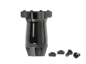 Алюмінієва коротка ручка пряма M-LOK - Black [Kublai] (для страйкболу), фото 3