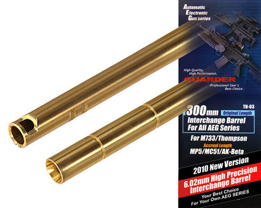 Тонкий стволик 6.02mm довгою 300mm [GUARDER] (для страйкболу), фото 1