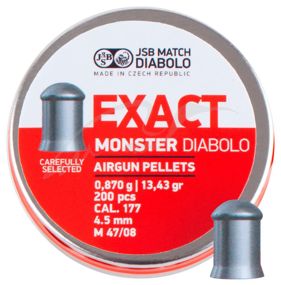 Кулі для пневматики JSB Diabolo Exact Monster 0.87 г 4.52 мм (200 шт)