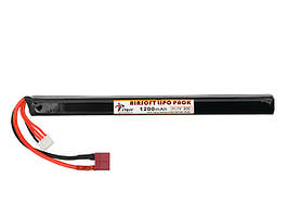 Акумулятор Li-Po 1200mAh 11,1V 20C під кришку ствольної коробки — Dean [IPower] (для страйкболу)