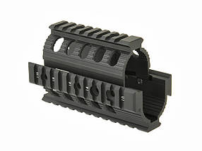 Алюмінієве цівку з 4 шинами для AK74U - Black [CYMA] (для страйкболу), фото 3