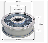 Світлодіодний підводний прожектор RGB DC12v 9 Вт IP68 з пультом для фонтана та басейну, фото 5