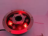 Світлодіодний підводний прожектор RGB DC12v 9 Вт IP68 з пультом для фонтана та басейну, фото 6