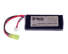 Акумулятор Li-Po 1500 mAh 7,4V 20/40C [8FIELDS] (для страйкболу)