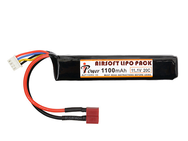 Акумулятор Li-Po 1100mAh 11,1 V 20C - Deans [IPower] (для страйкболу)