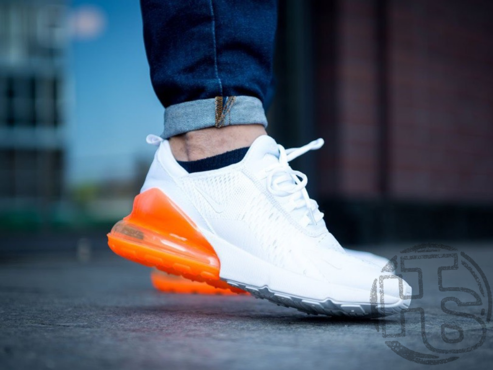 Nike Air Max 270 White Pack Total Orange
