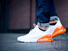 Чоловічі кросівки Nike Air Max 270 White Pack (Total Orange) AH8050-102, фото 3