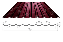 Профнастил С-18 RAL 6005 (зелений) PE 0.45 мм АВ металгруп, фото 5