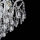 Кришталева люстра на 4 лампи біла зі срібною патиною VL-L7097/4 (WY), фото 2