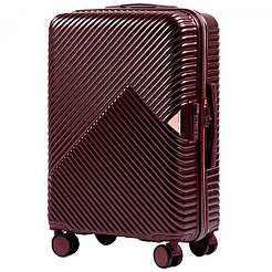 Валіза дорожня на 4 колесах Wings WN01 Середня (M) Бордова