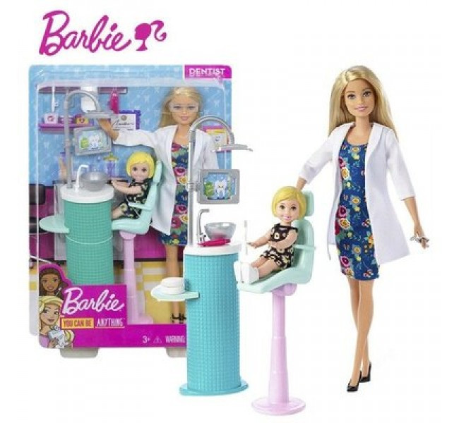 Кукла Барби Стоматолог доктор дантист Я хочу быть Barbie Careers Dentist