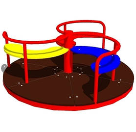 Каруселі дитячі "В'юга" металеві на майданчик