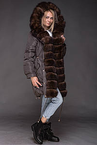 Жіноча парка з натуральним хутром песця Symonder