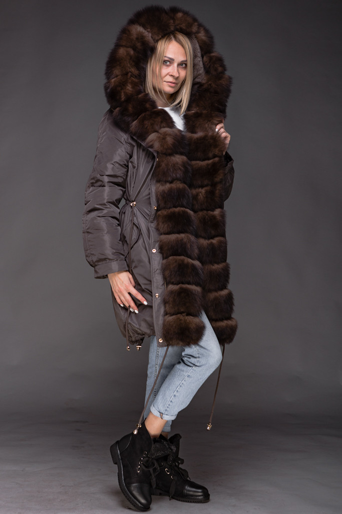 Купить Женская парка с натуральным мехом песца Symonder 3XL, цена 4200 ...