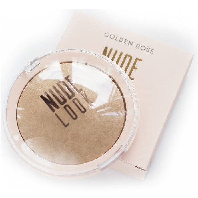 Пудра для обличчя з м'яким ефектом фокусування Golden Rose Nude Look Sheer Baked Powder, фото 1