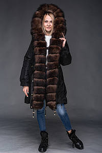 Жіноча парка з натуральним хутром песця Symonder