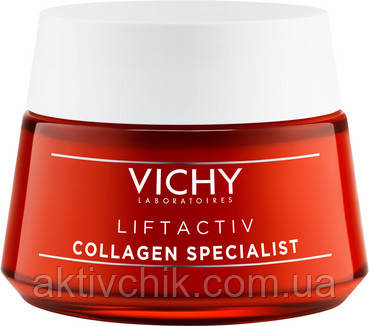 Денний крем для стимулювання вироблення колагену шкірою Віші Vichy Liftactiv Collagen Specialist
