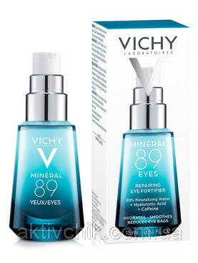 Гель для відновлення і зволоження шкіри навколо очей Віші Vichy Mineral 89 Repairing Eye Fortifier