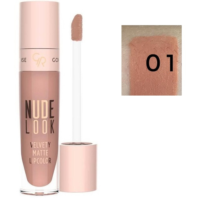 Рідка матова помада Golden Rose Nude Look Velvety Matte Lipcolor, фото 1