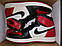 Кросівки Air Jordan 1 Retro High Bred Toe, фото 5