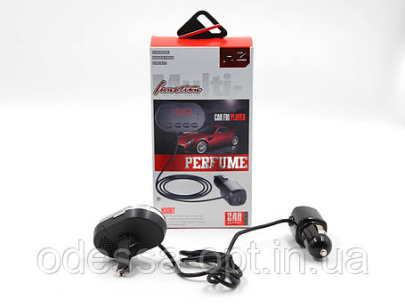 Трансмітер FM MOD. HZ H30 BT з ароматизатором, фото 2