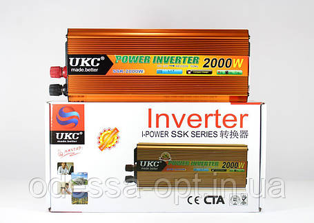 Перетворювач, інвертор UKC SSK - AC/DC, 24V, 2000W, фото 1
