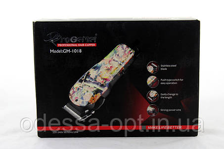 Машинка для стрижки волосся GM 1018 (працює від електромережі), фото 2