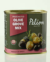Маслины и оливки ассорти маринованные, с добавлением оливкового масла Pelion 145 г