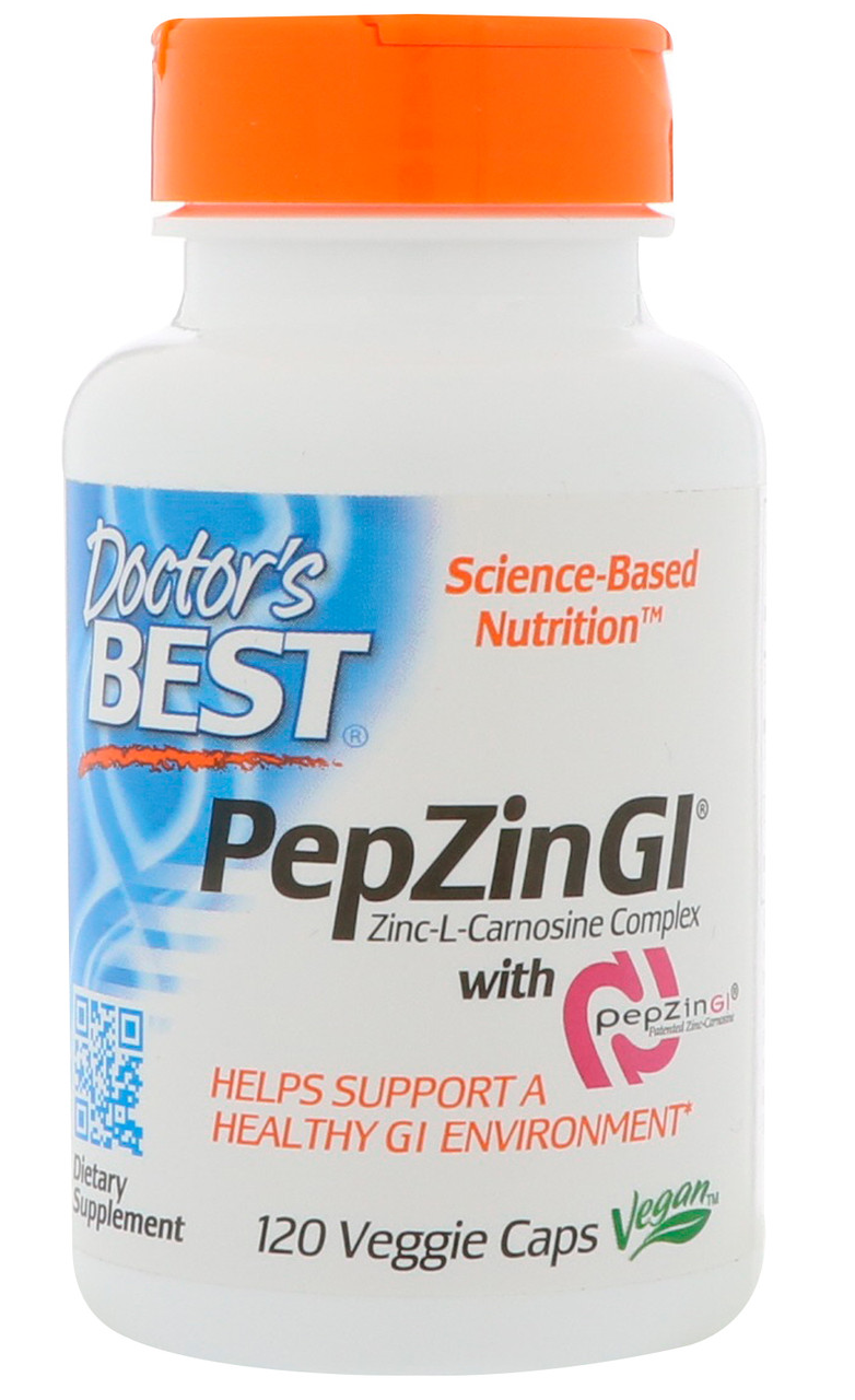 Цинк-L-карнозин комплекс Doctor's s Best PepZin Gl 120 caps