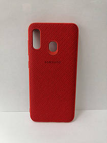 Чохол силікон Carbon для SAMSUNG GALAXY A30 A305 Red