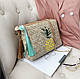 Жіноча солом'яна сумочка клатч, фото 7