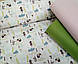 Бавовняна тканина їжачки в лісі на пудровому (0056), фото 3