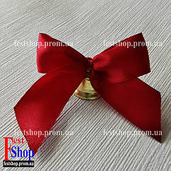 Дзвіночок із бантиком. Бордо