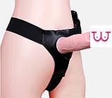 Страпон із вібрацією Gloves 17 см, фото 5