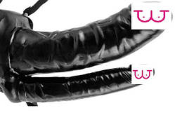 Подвійний страпон Deluxe Tuve 19 см!