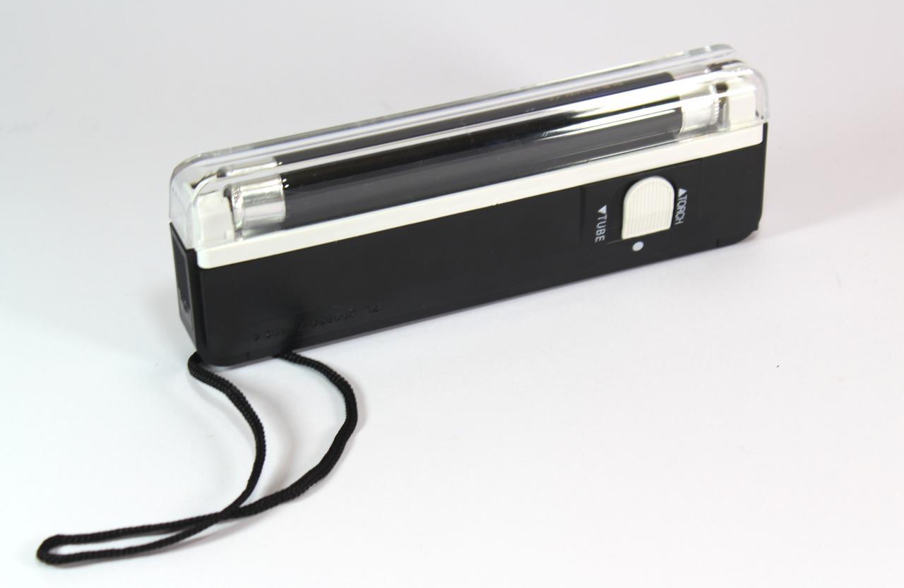 Ультрофіолетова лампа, детектор валют, що працює від батарейок DL01, фото 1