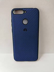 Чохол силікон Carbon для Huawei Y6 Prime 2018 Dark Blue