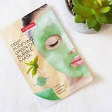 Бульбашкова маска з екстрактом зеленого чаю Purederm Deep Purifying Green O2 Bubble Mask Green Tea, фото 4