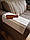 Дерев'яна накладка-підлокітник (400х400) білого кольору, фото 2