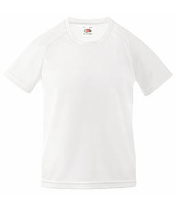 Дитяча спортивна футболка Білий 128 см