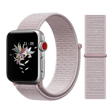 Ремінець нейлоновий для Apple Watch (38/40/41 mm) Rose Pink 40, фото 1