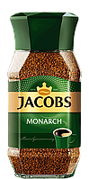 Кофе растворимый Якобс сублимированный Jacobs Monarch 190 г в стеклянной банке натуральный