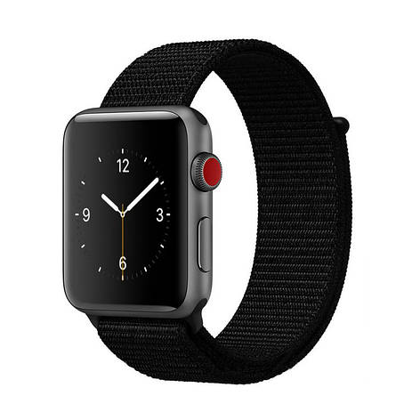 Ремінець нейлоновий для Apple Watch (38/40/41 mm) Dark Black 7, фото 1