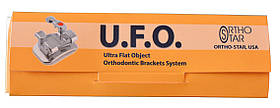 Металеві Брекети Ortho - Star (Орто - Стар) UFO Standard, комплект на верхню щелепу 10 шт., 018" паз, USA