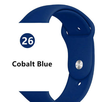 Ремінець для Apple Watch (38/40/41 mm) Silicone Cobalt Blue 26, фото 1