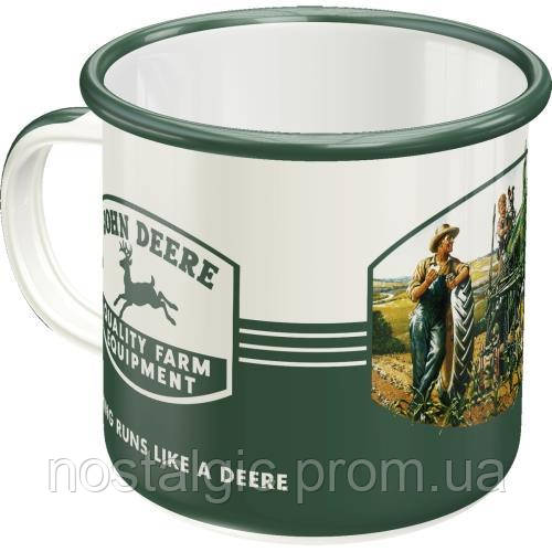 Емальована чашка John Deere Quality | Ностальгічне-Art 43208