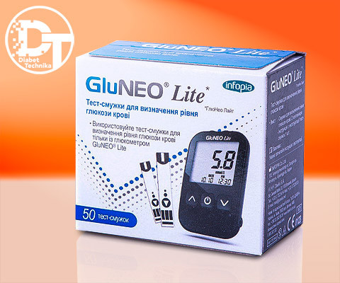 Тест-смужки ГлюНео Лайт (GluNeo Lite), 50 шт.